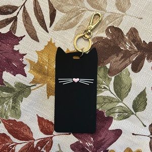Kate Spade Meow Cat ID holder